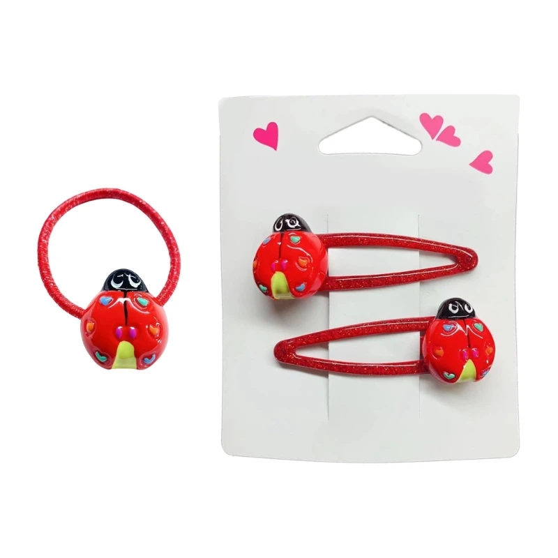 

Cartoon Ladybird Hair Clip Hair Tie Princess Barrettes Hair Adornment