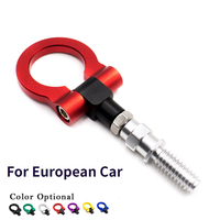 Car Style Racing Tow Trailer Hooks For European Front Rear Towing Bars  Billet Aluminum  Black Red  Gold Green Blue