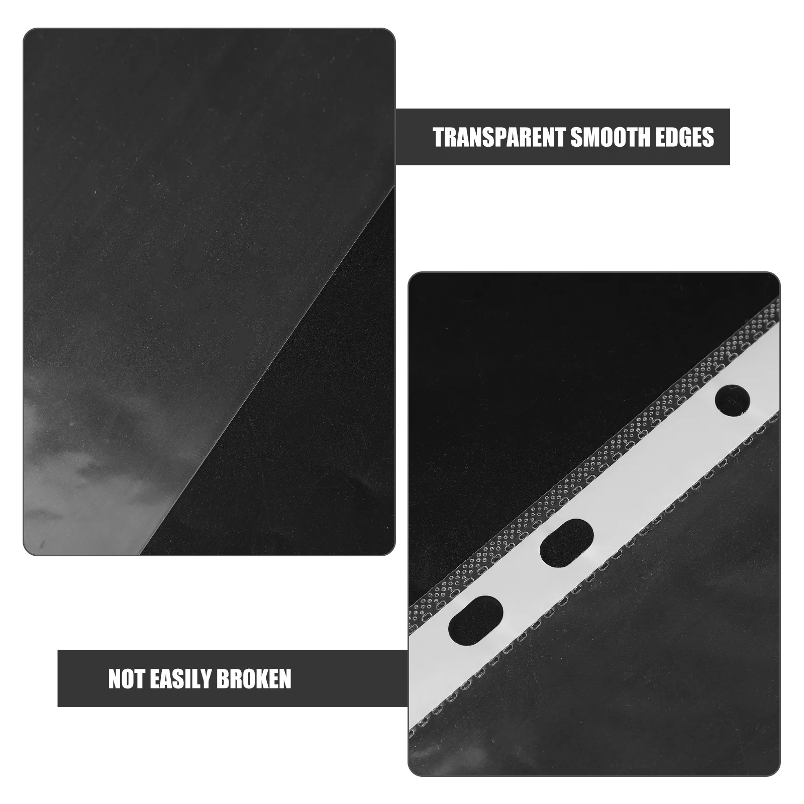 

100pcs Page Protectors For Binders Clear A4 Sheet Protectors Waterproof Dustproof File Bags For Documents Photos Paper Organizer