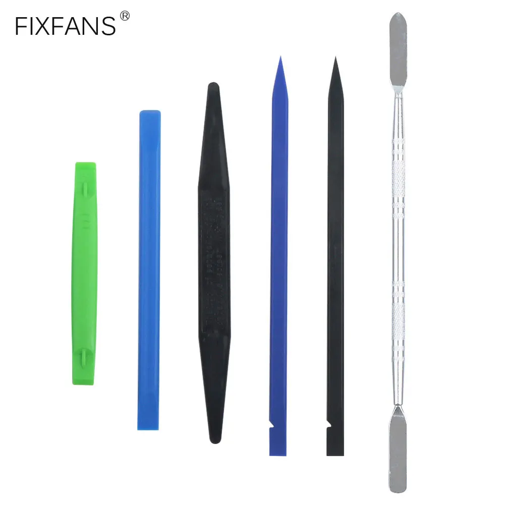 6 in 1 strumento di apertura professionale Kit di riparazione del telefono Spudger in metallo Spudger in plastica di Nylon antistatico per strumenti di leva elettronica