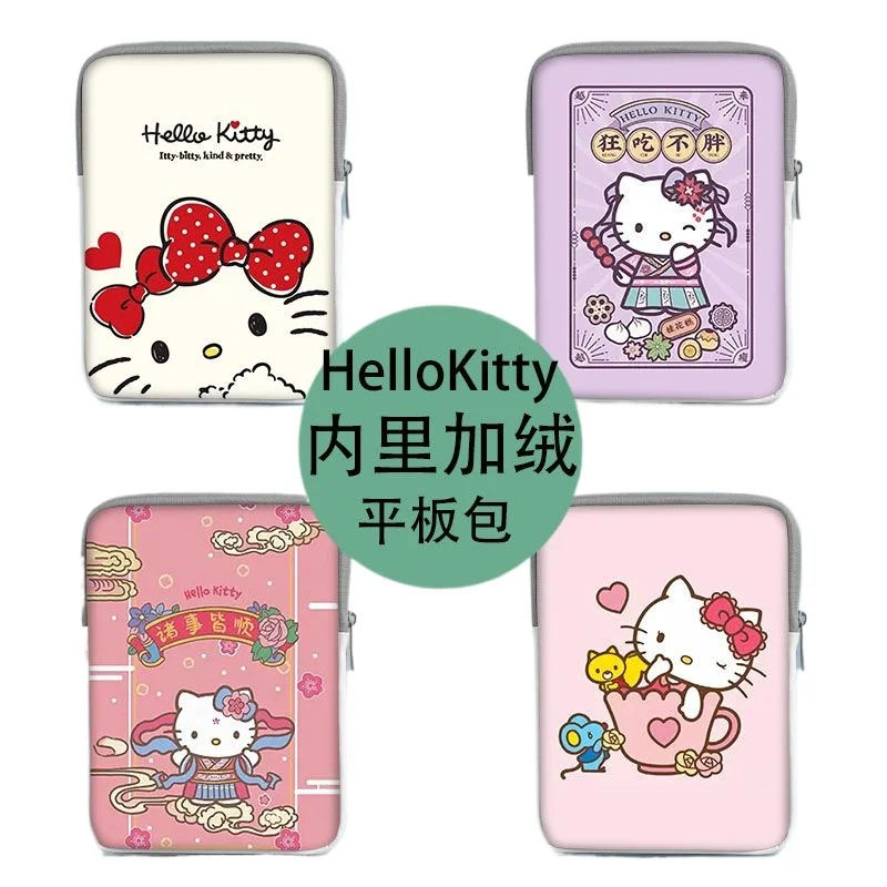 

Cartoon Hello Kitty Kuromi 10 12 13 14 15 Inch Laptop Bag Inner Sleeve PU Tablet Bag Protective Cover for Macbook Holiday Gift