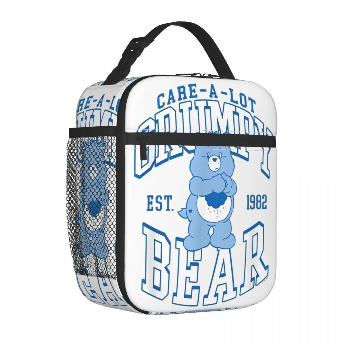 Care Bears Grumpy Bear 1982 Insulated Lunch Bags Thermal Bag Reusable Meal Container Large Tote Lunch Box for Men College Picnic