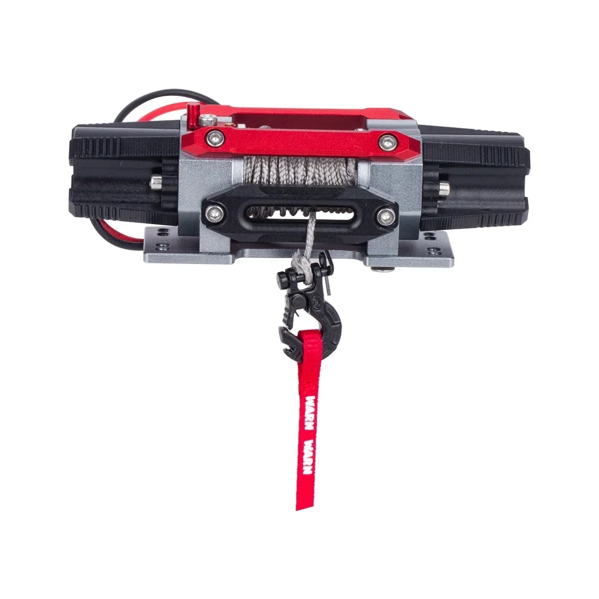 RC Car Winch Hook With Winch Pull Strap Tags Decoration for 1/10 RC Crawler Axail SCX10 TRX4 TRX6 RGT 86100 Parts