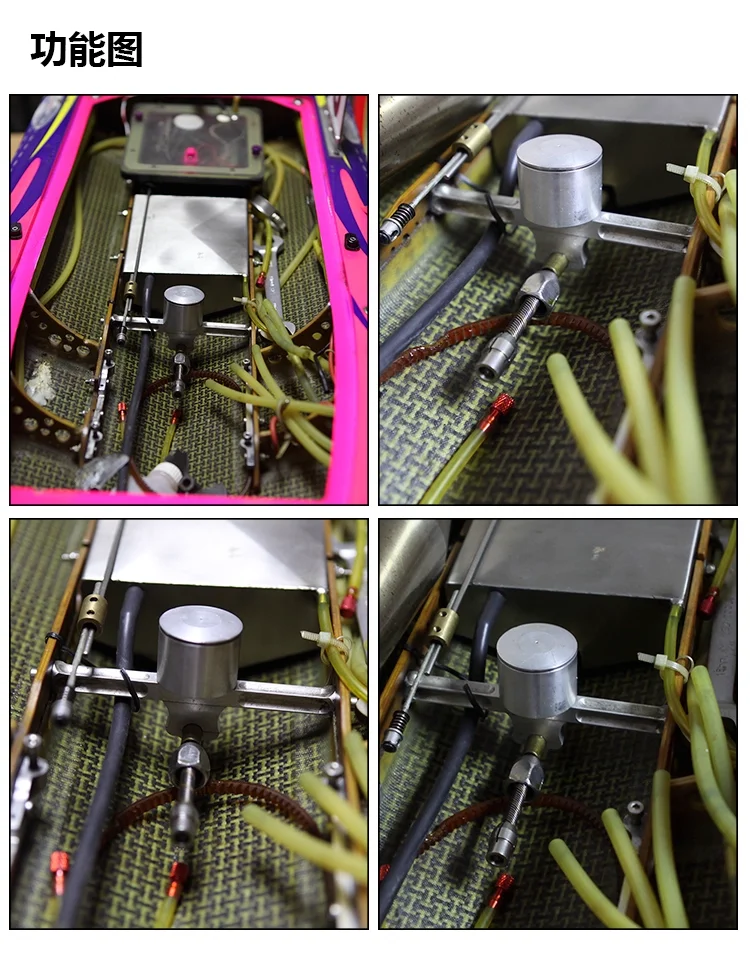 Wspornik wału TFL 127mm, wspornik mocujący tuleję smarująca wałek o średnicy wewnętrznej 9mm, FSR-O27 do łodzi RC