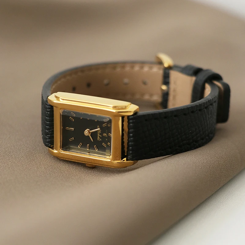 Vintage Original Light Luxury High-End Watch Small Dial Rectangular Watch Women'S Wrist Watch, High-End Selection Watch