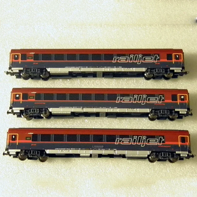 PIKO HO type 1/87 Toy Train 57178 Austrian OBB Railway Train Set 4 Sections Red with Track Controller Adult Toy Gifts