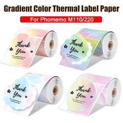 50x50mm Laser Sticker Self-Adhesive Thermal Adhesive Label Roll Compatible for Phomemo M110 M220 M200 E210 P50 DETONG P1 WP9520