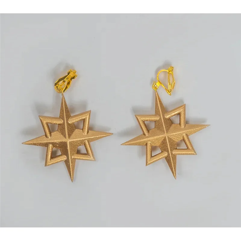 2025 aaa Genshin Impact Mona Cosplay Costume Hair Accessories Earrings Armour Badge Props