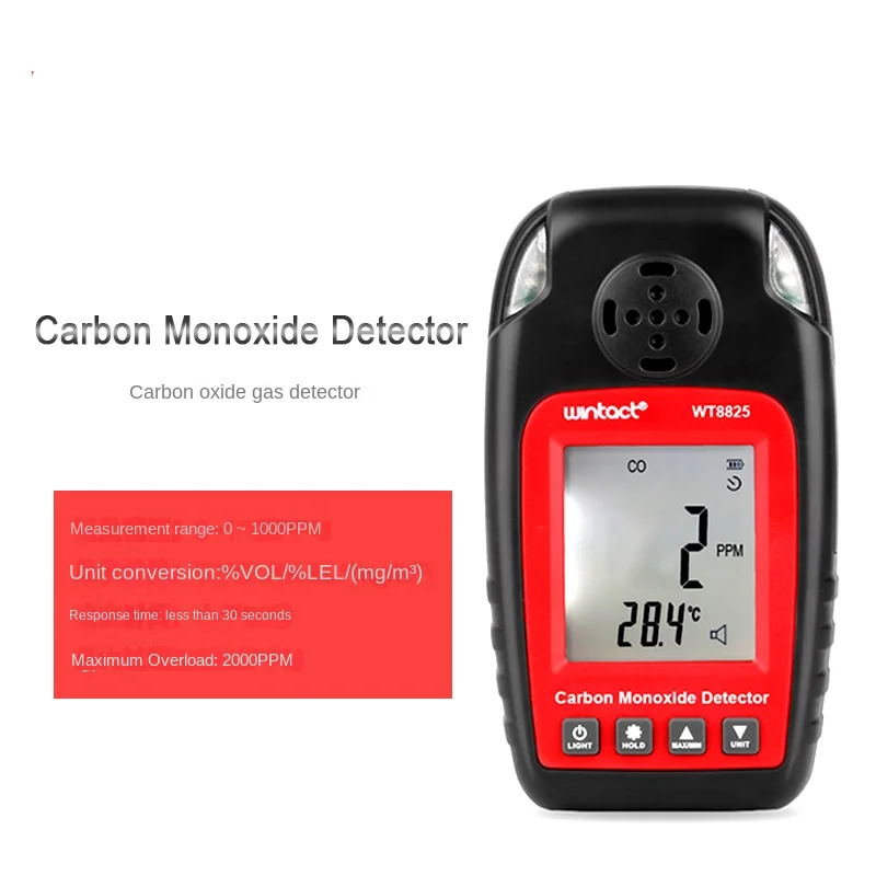 Gm8105 Co Gas Detection Wt8825 Carbon Monoxide Detection Alarm Apparatus Digital Display Experimental Tester