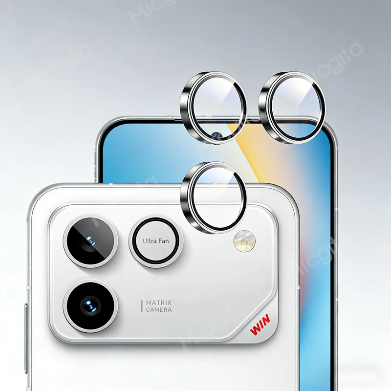 

Upgrade For Honor Win RT Camera Lens Protector Metal Ring 3D Full Cover Anti-Scratch Full Cover Glass Camera film 2PCS