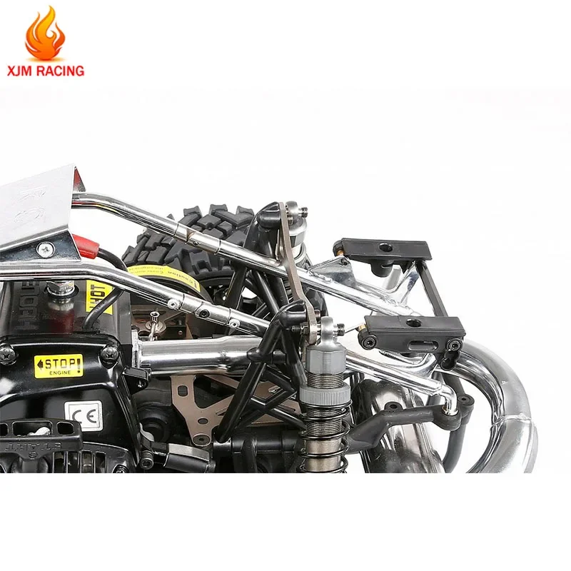 金属クイックリリースロールケージ/ルーフガードハンドル/リアベンドブラケットセット 1/5 Hpi Rofun Rovan Km Baja 5b Ss トラック Rc カーパーツ用