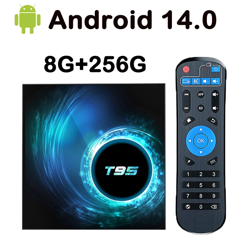 

Android14.0 ТВ-приставка Allwinner H616 8K HD Потоковое передавание IPTV Медиаплеер 2,4G/5G WiFi 1080P Смарт-приставка Поддержка YouTube Netflix