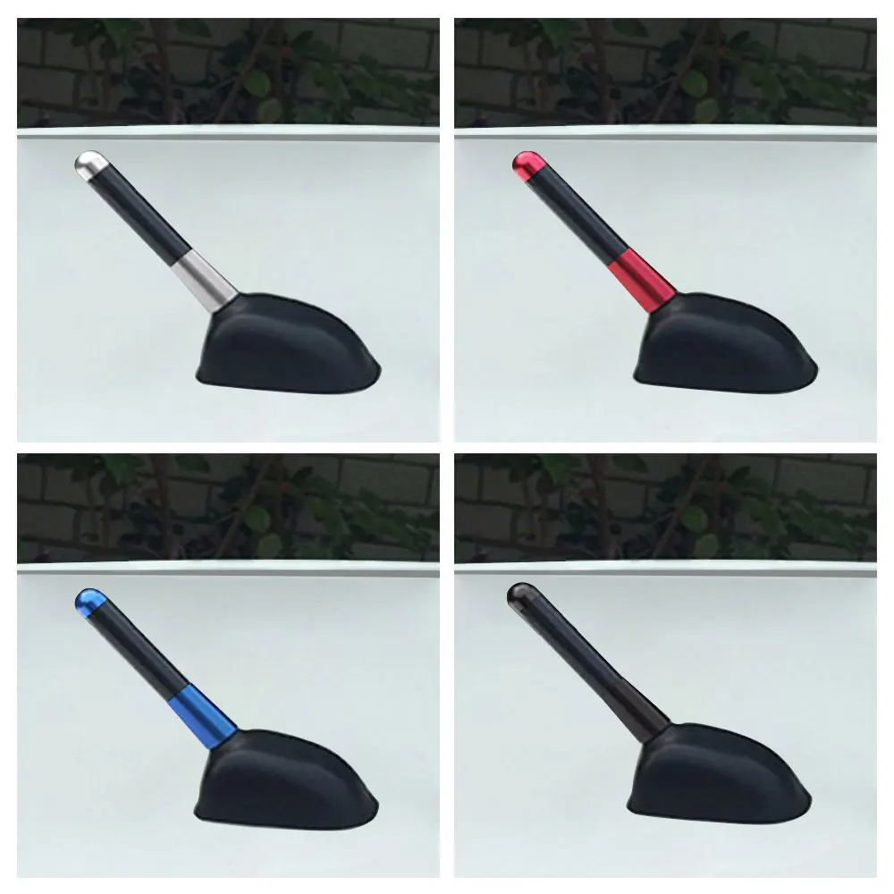 For Ford Fiesta mk6 mk5 mk8 mk4 mk7 Accessories 8/12cm Carbon Fiber Auto Roof Short Antenna Car FM Radio Antenna Aerial Radio