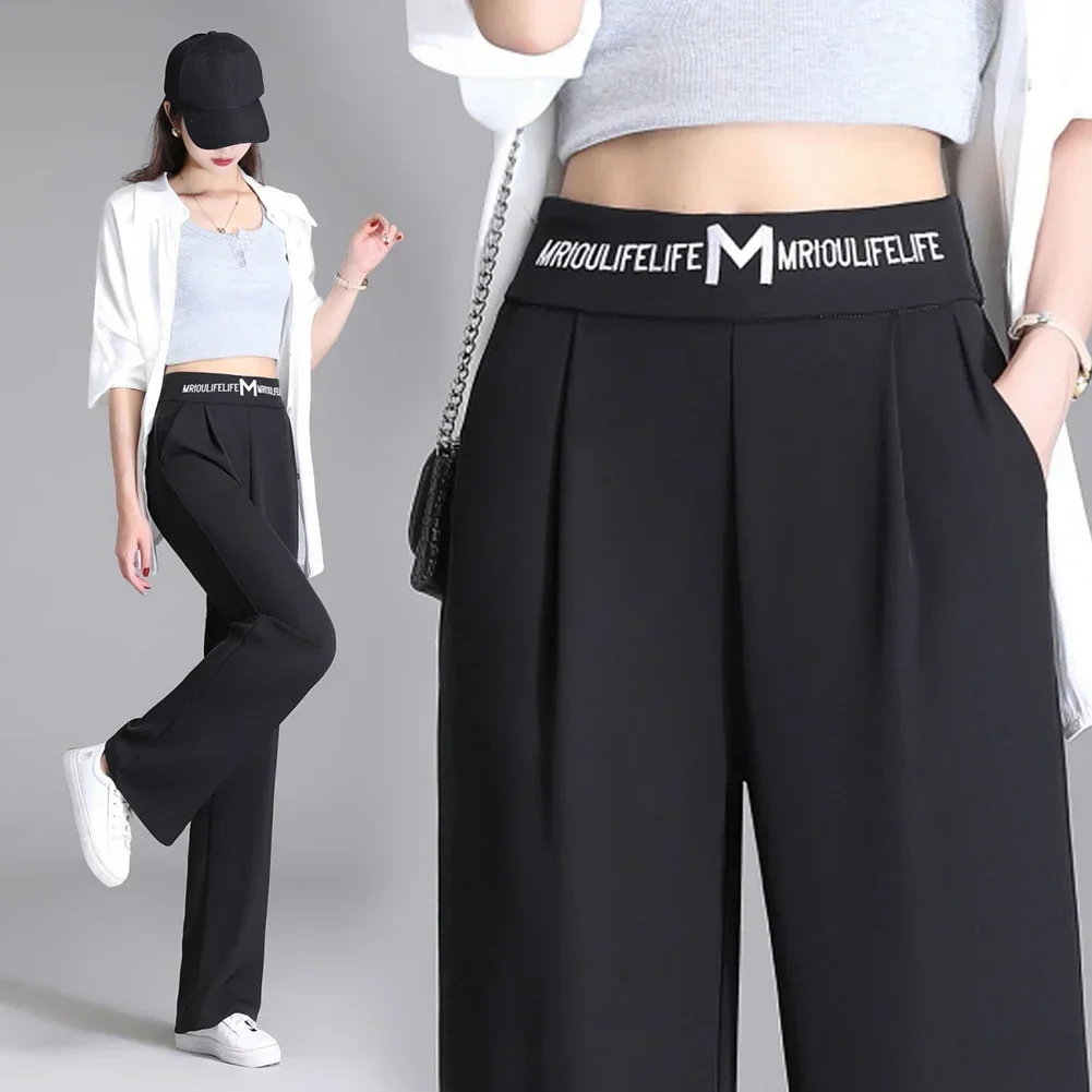 

Length Pants Straight Trousers Pants Dating Going Out Daily Leisure Casual Fashionable High Waist Office Retro