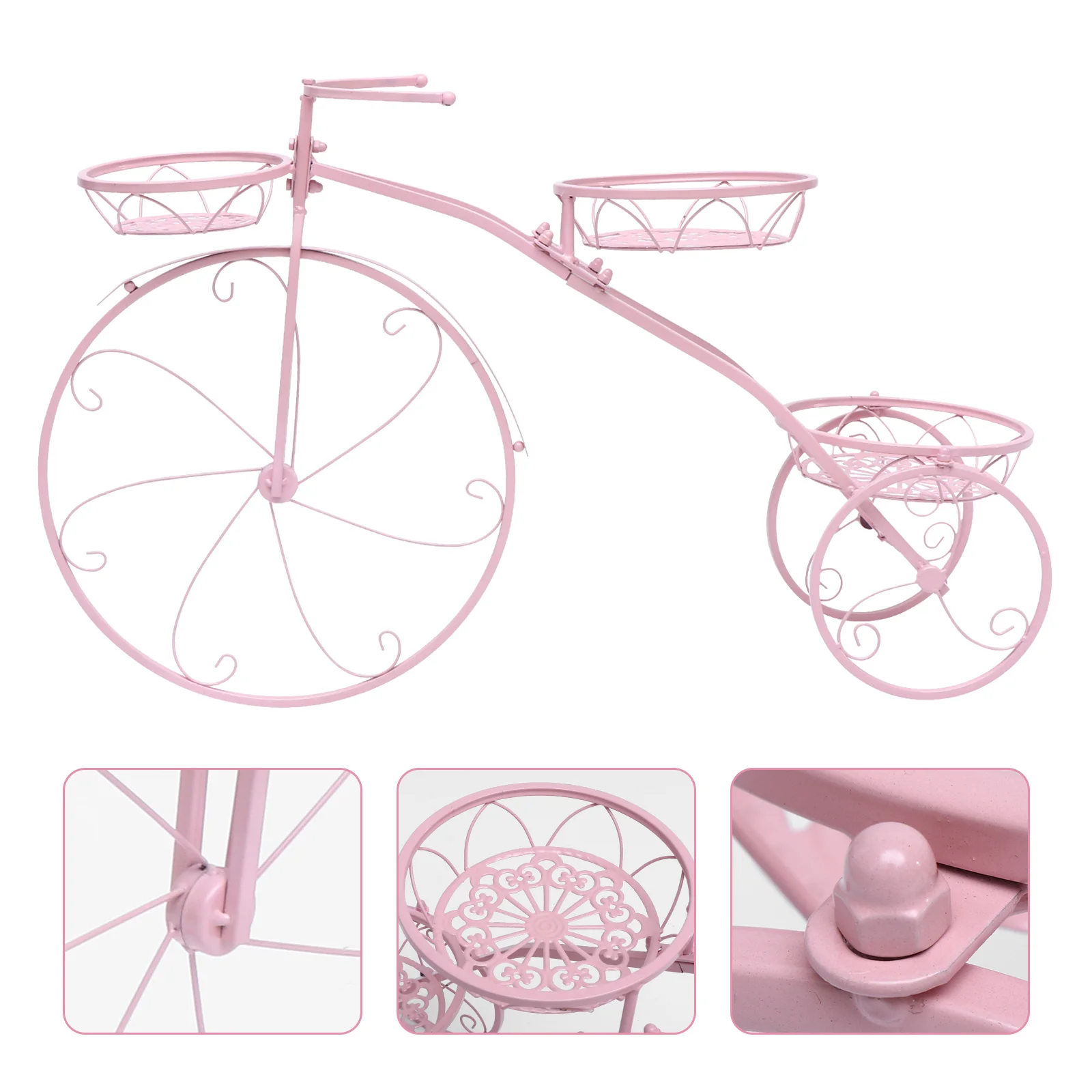 

Bicycle Stand Bike Shaped Flowerpot Rack Iron Plant Appearance Design Unique Home Balcony Shelf Display Craft