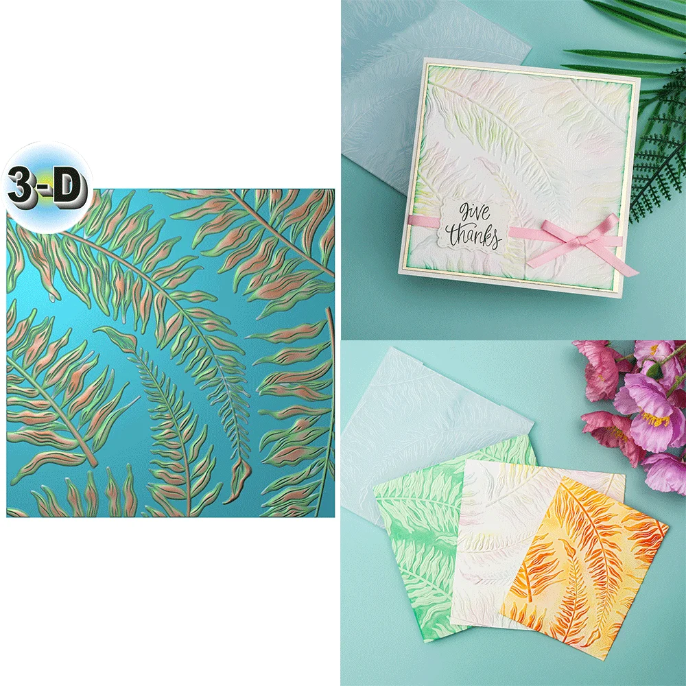 Geometric Background 3D Embossing Folder for Card Making & Scrapbooking - Durable Plastic, Easy Embossing - Perfect 2025 Hot