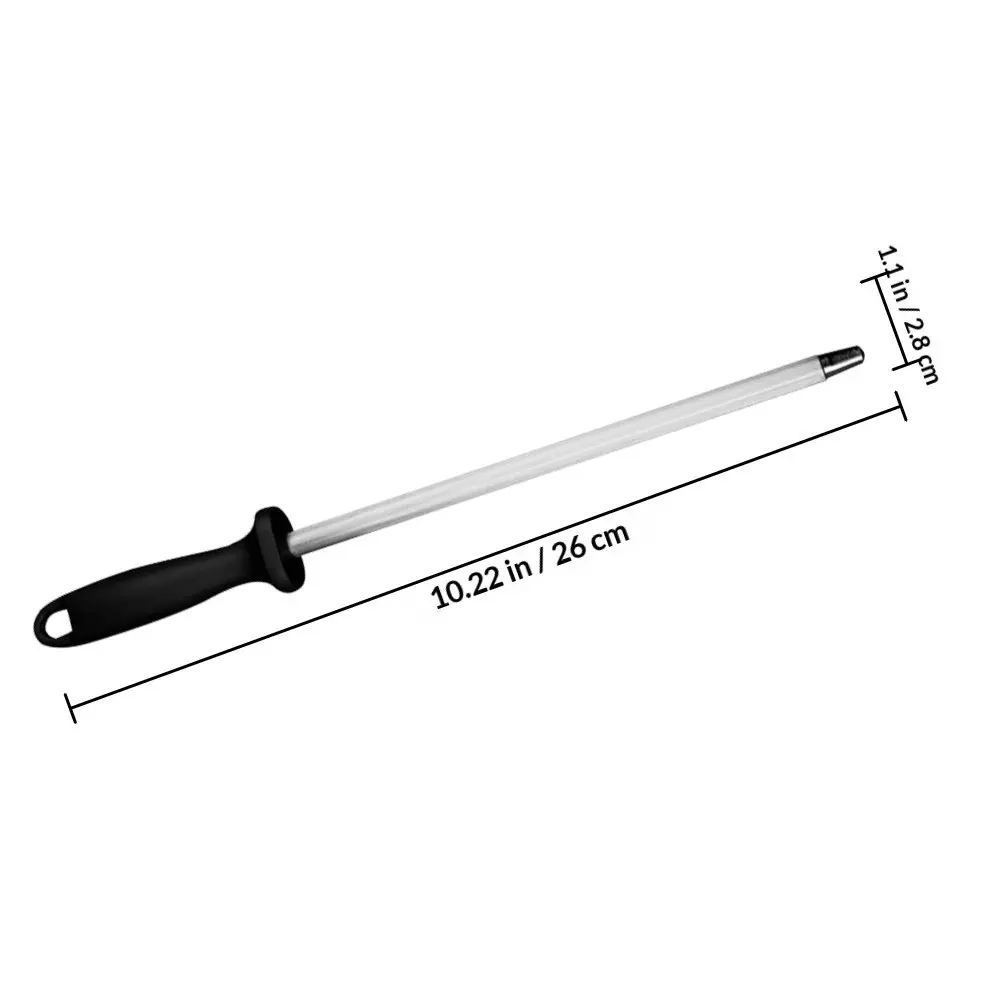 2Pcs Stainless Steel Cutter Sharpening Rod Kitchen Honing Stick Multi-Functional Sharpener Professional Chef Tool