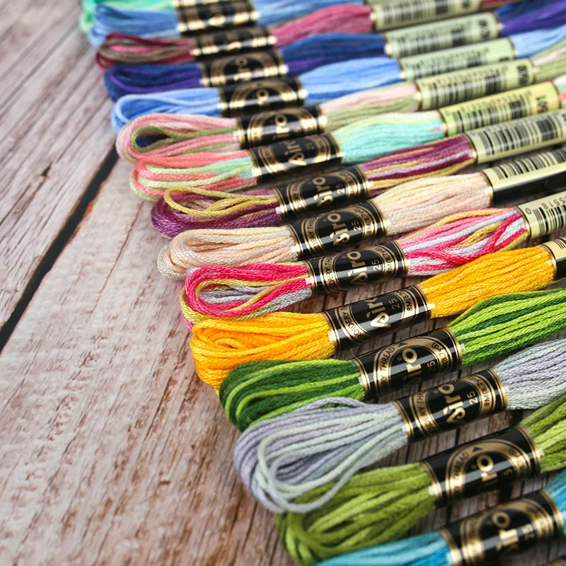 78-color gradient embroidery thread, two-tone cross-stitch thread for handcrafting