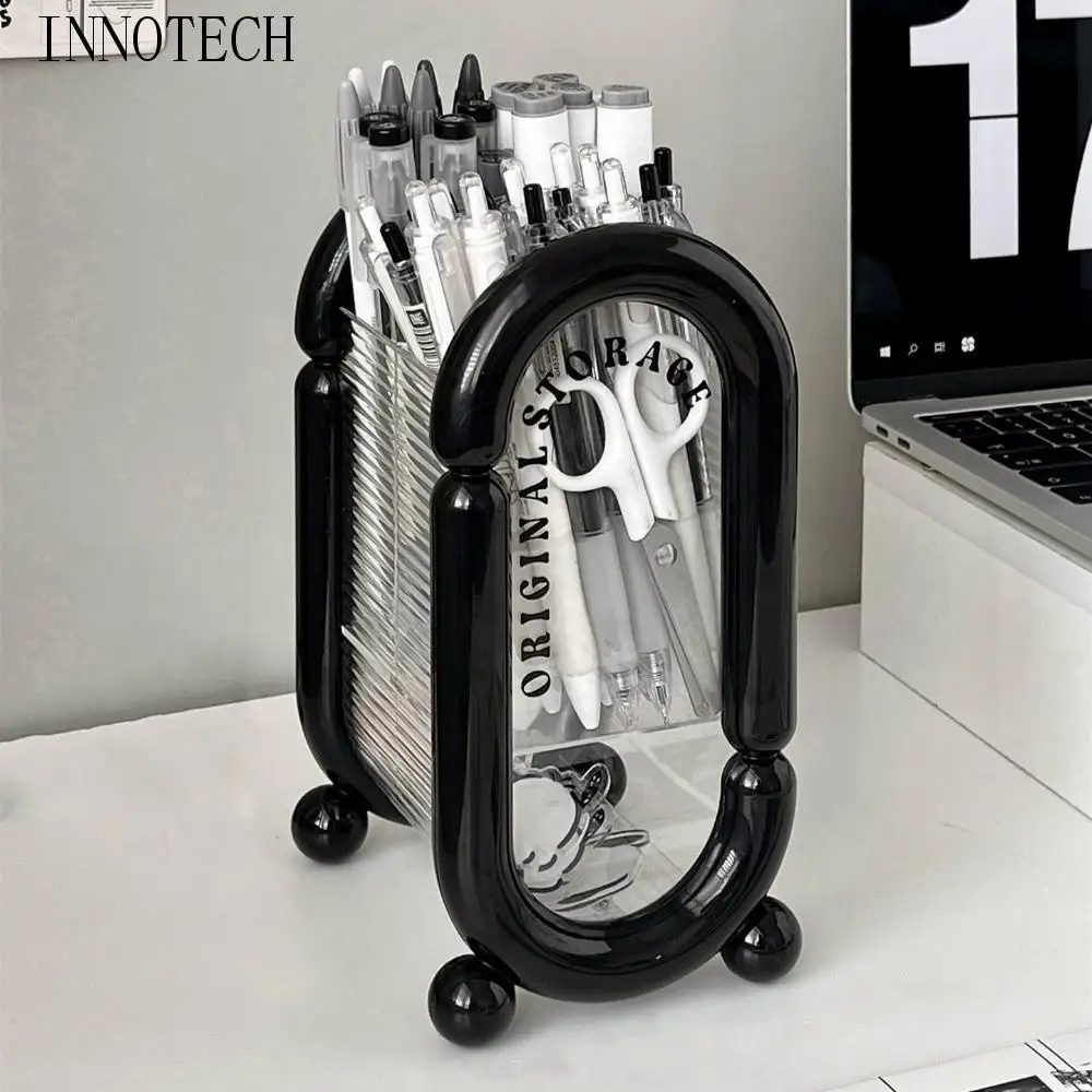 

Large Capacity Pen Holder Simple Multi-function Pen Storage Box Tabletop Storage Home Office Stationery Organizer Shelf