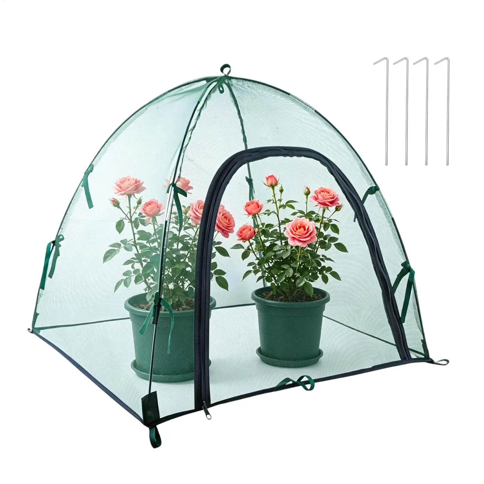 Plant Greenhouse Mesh Covers Foldable Pop Up Greenhouse Plant Tent Flexible Multifunctional Plant Tent For Indoor Outdoor
