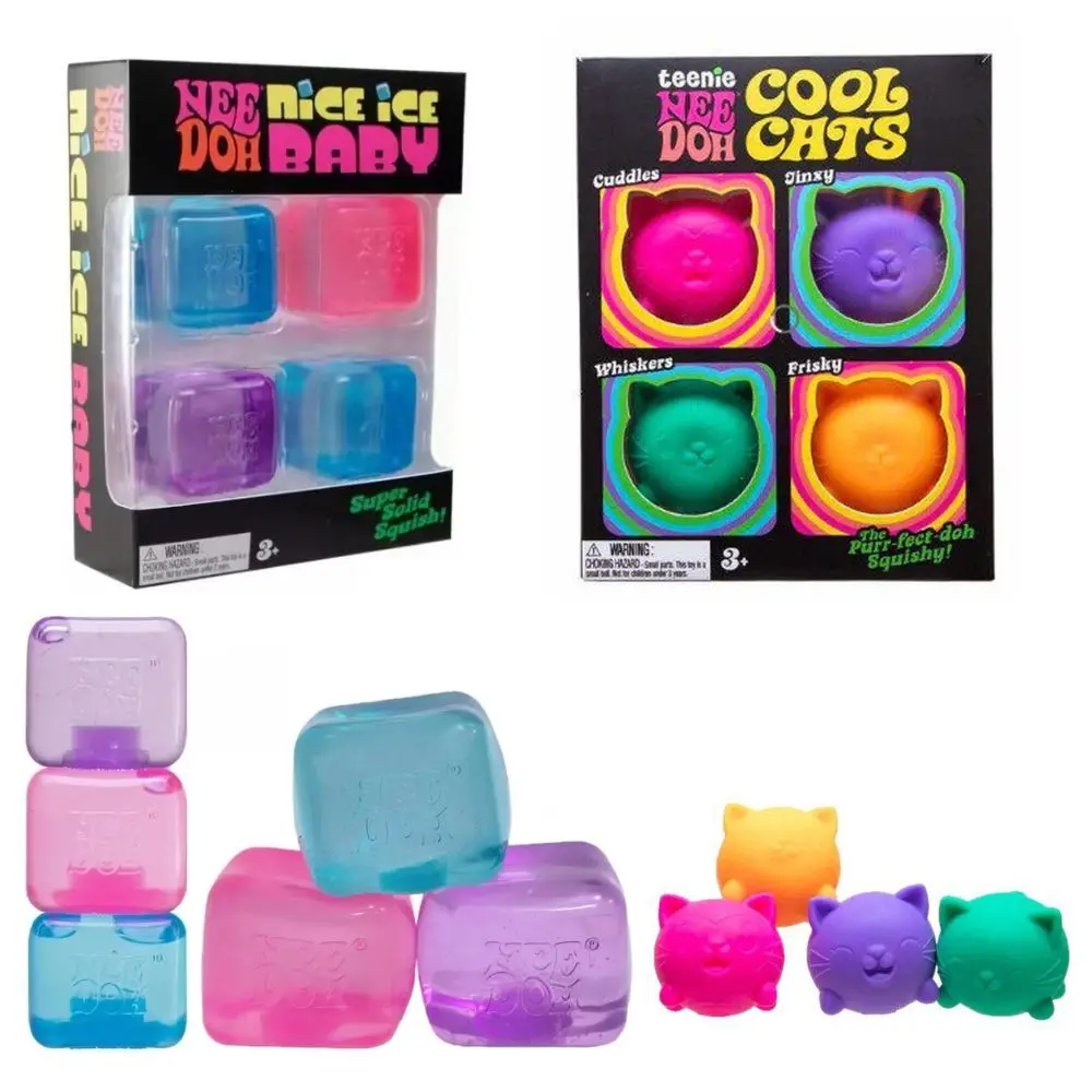 New Needoh Nice Ice Baby Shaped Sensory Toy Super Solid Squish Stress Relief Squeeze Toy for Adult Anxiety Relief Relaxation