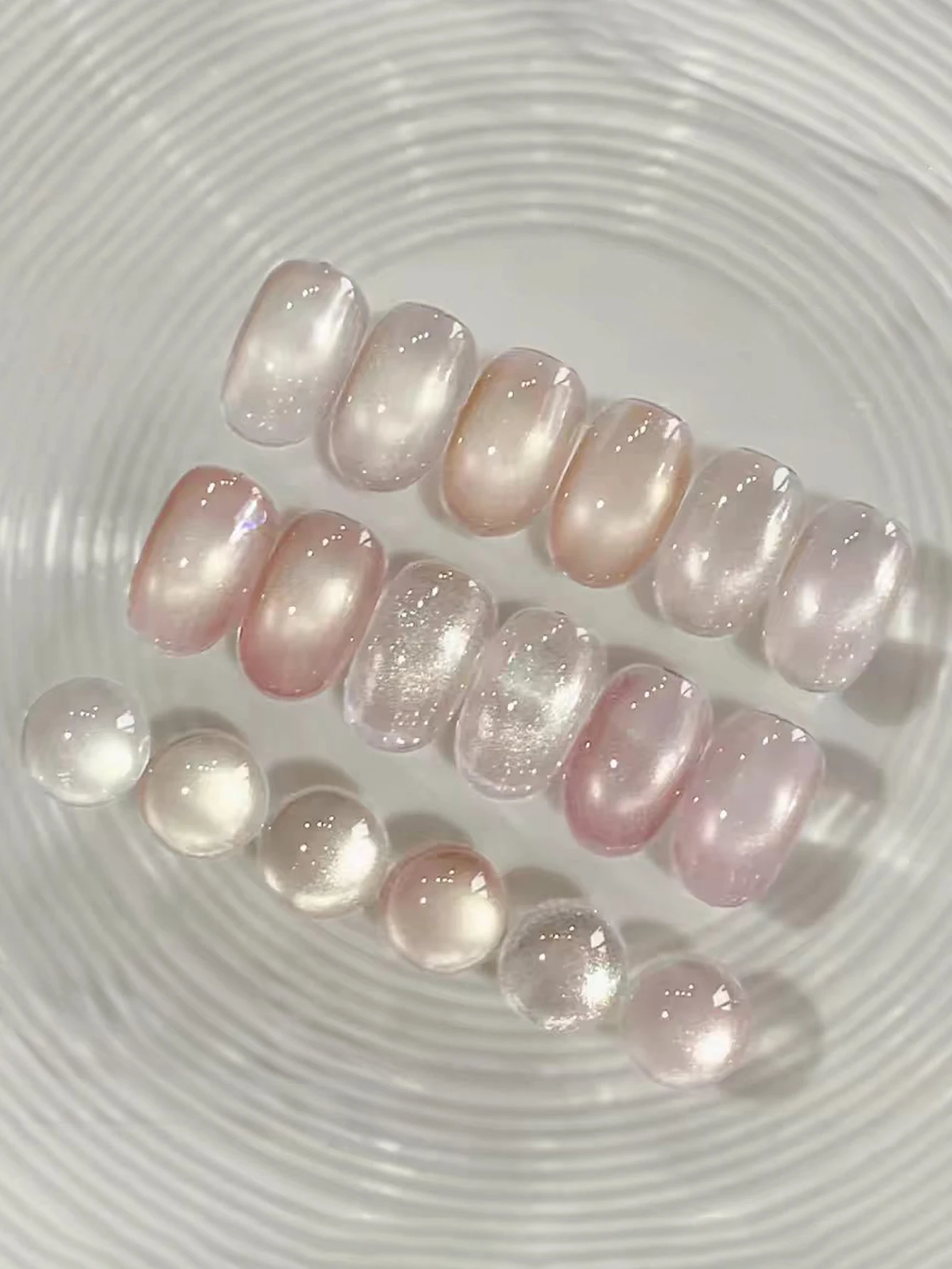 1-6pcs 12ml Icy Pink Cat Eye G - Nail Art Cat Eye Pink ulasan dan harga
