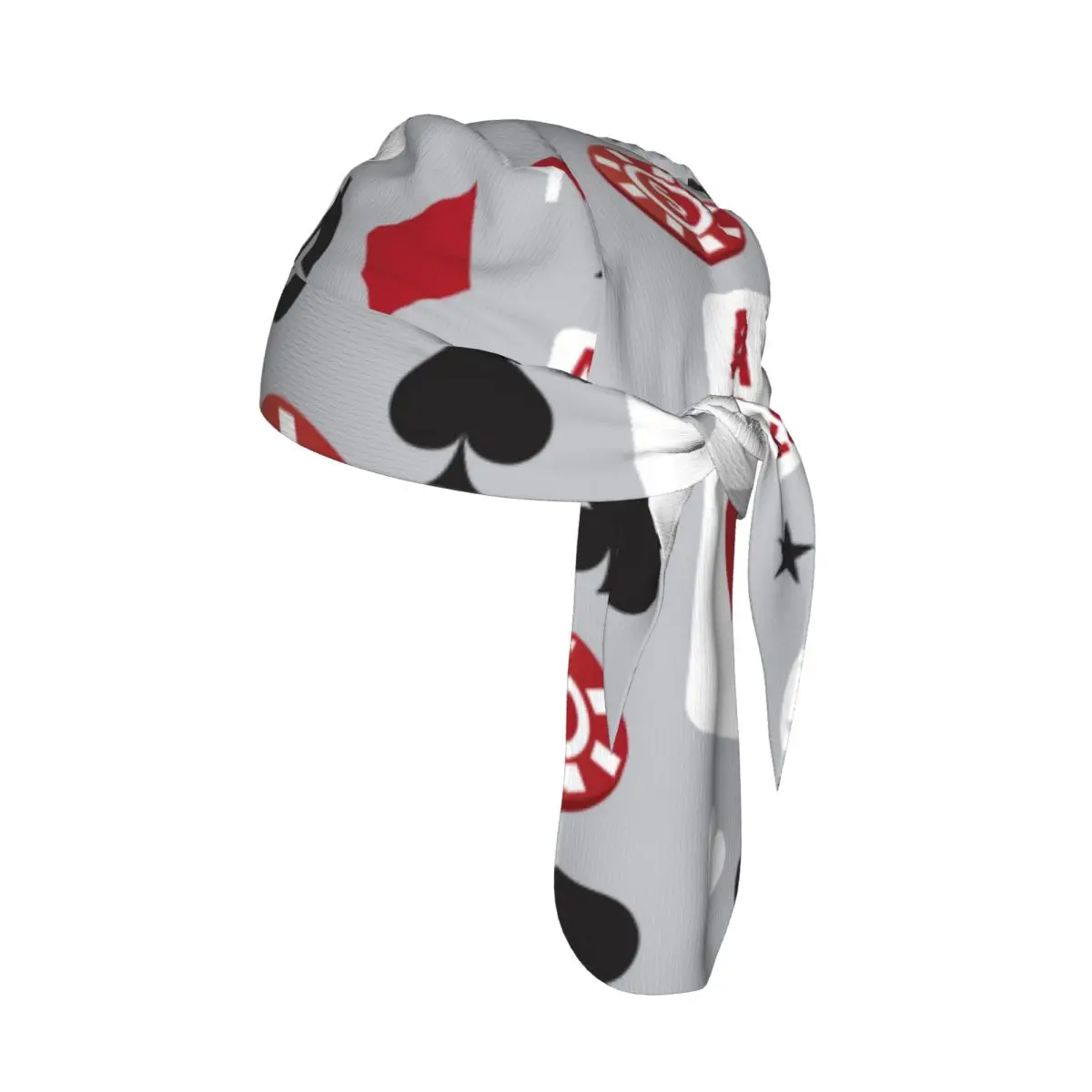 

Quick-drying Bandana Sun Protection Headscarf Poker Pattern Sport Running Cycling Cap