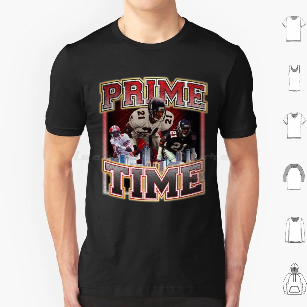 

Prime Time T Shirt Men Women Kids 6xl Prime Time Neon Deion Atlanta Rise Up Georgia Throwback Retro 90s 80s