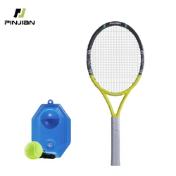 Juego de raqueta de tenis portátil para adultos, raqueta individual con bolsa de transporte, entrenador de tenis ligero, rebote
