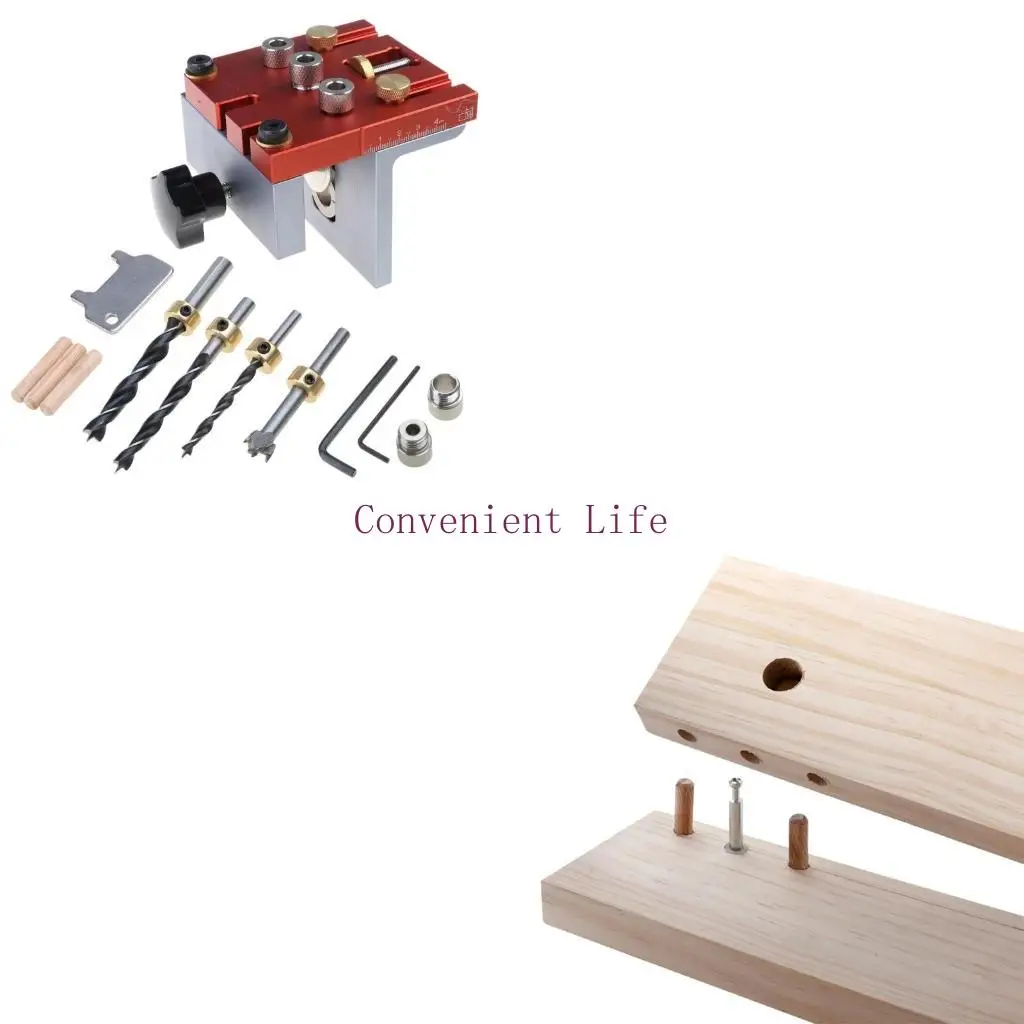 l1ee-3-in-1-木工ダボジグ調整可能な穴あけガイドパンチャーロケーターツール