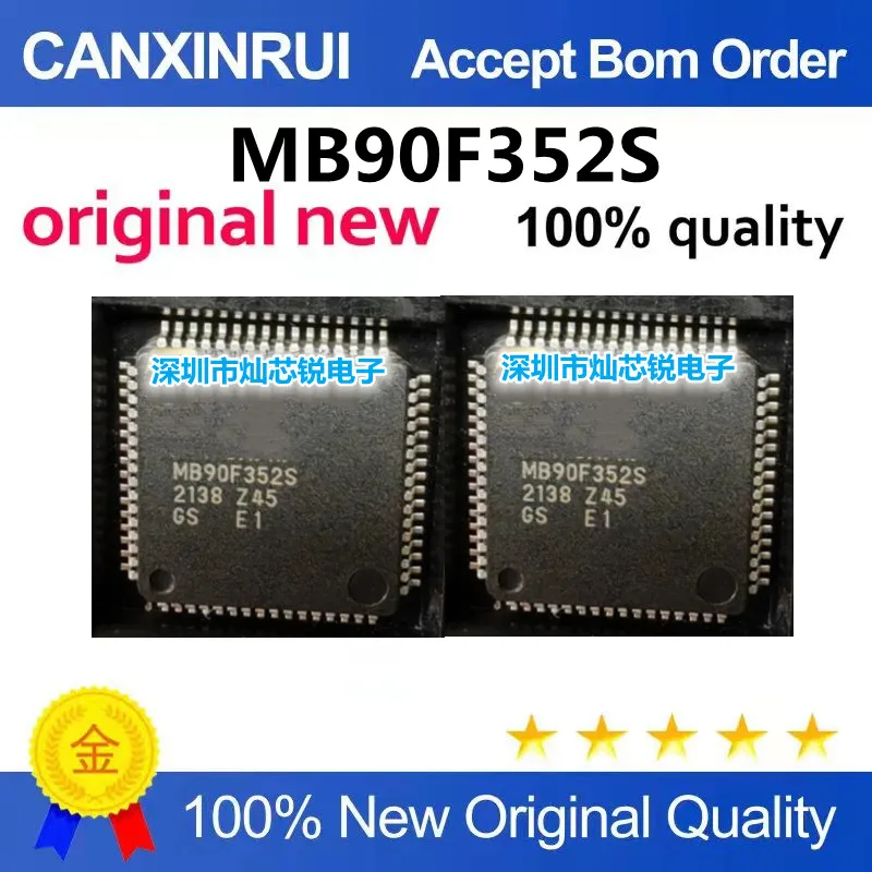 Chip MB90F352S MB90F352 serigrafiado original y genuino con paquete QFP64 chip microcontrolador 16