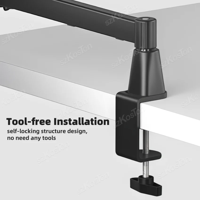 調整可能なマイクスタンド、薄型マイクアーム、マイクブームアーム、ケーブル管理機能付き、SM7B、MV7、AM8、K688、HyperX QuadCast対応