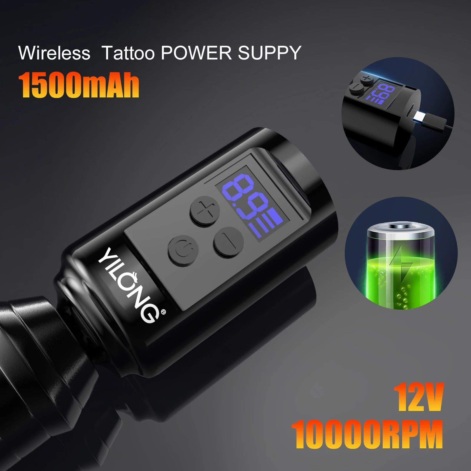 YILONG Tattoo Kit Wireless High Power Tattoo Pen Kit For Permanent Makeup Tattoo Machine Kit Hot High Quality Tattoo Gun Kit
