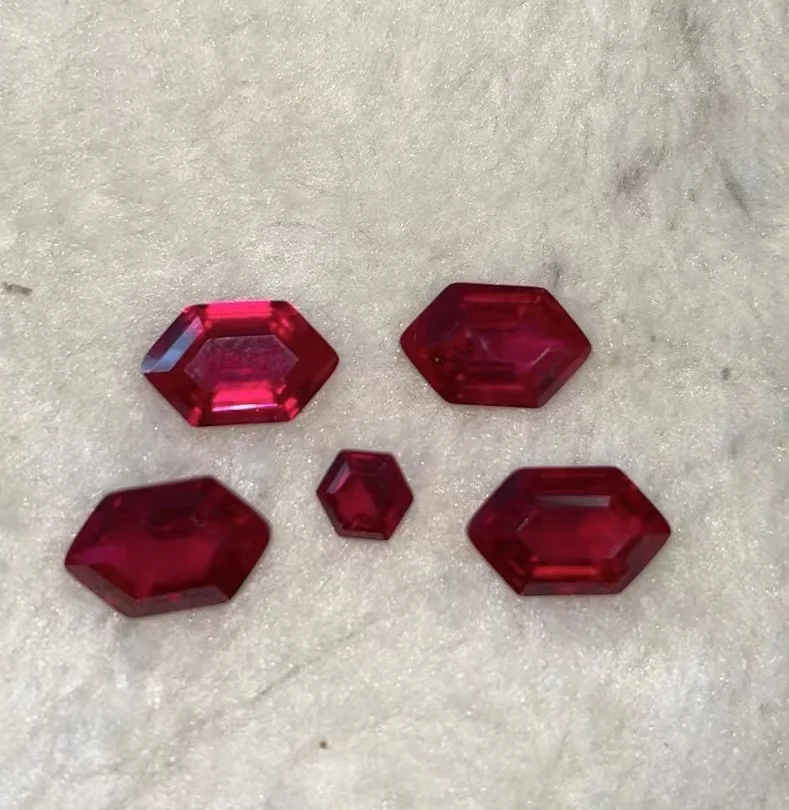 

Ruby 10*16mm thickness 6mm bare stone inlay a variety of objects very good-looking ruby ring pendant necklace inlay are very goo