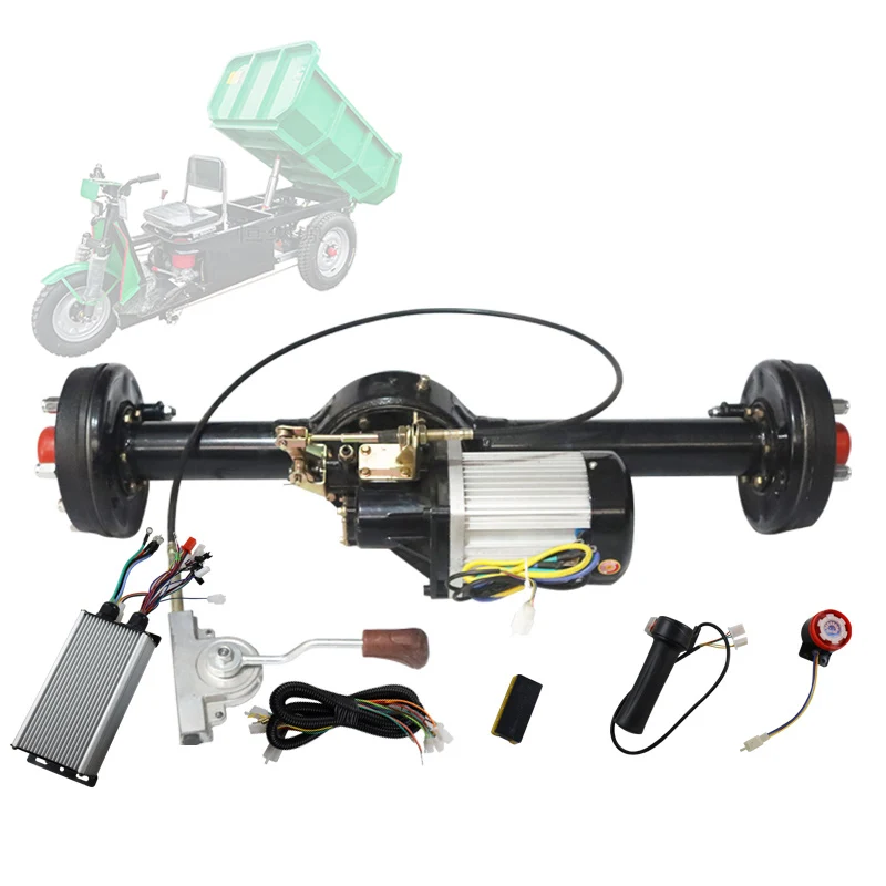 

100cm 2200W 1:6.9:20 Shift Differential Motor Electric Vehicle 1.5 Tont Conversion Kit for Truck Rear Axle Kits for Mini Van