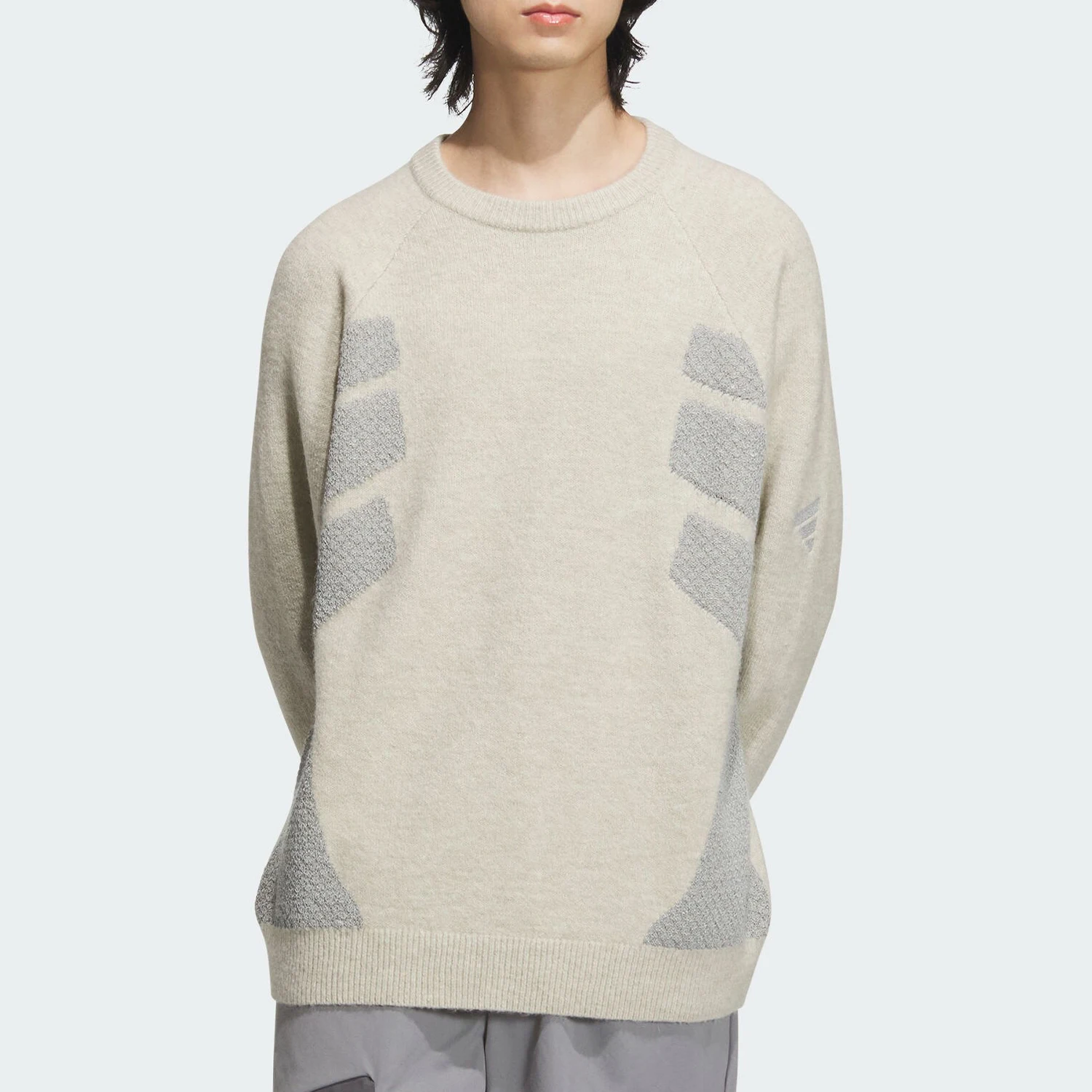 Adidas genuine FUSTL P CREW2 men's warm and soft knitted sweater JW6684