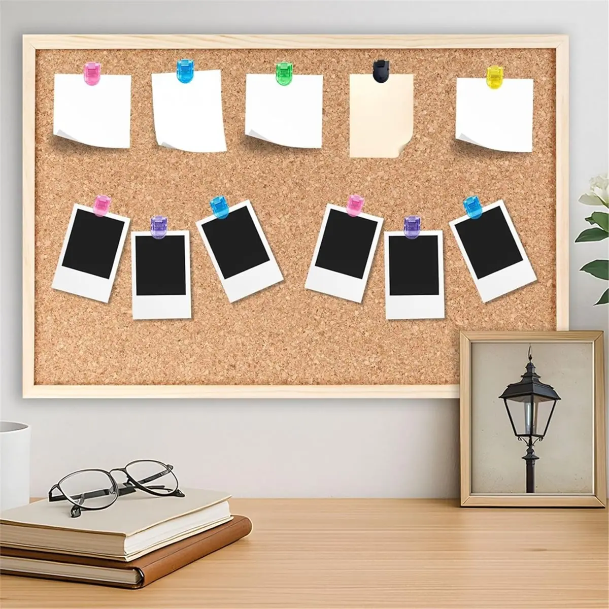 30pcs Cubicle Clips for Walls, Push Pin Clips for Bulletin Board, Cubicle Accessories Fabric Partition Panel Wall Clip