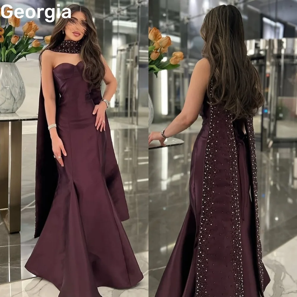 

فساتين سهرة Customize Sweetheart Mermaid Floor-Length Luxury Dresses Evening Beadings Zipper Up Sleeveless Wedding Party Dress