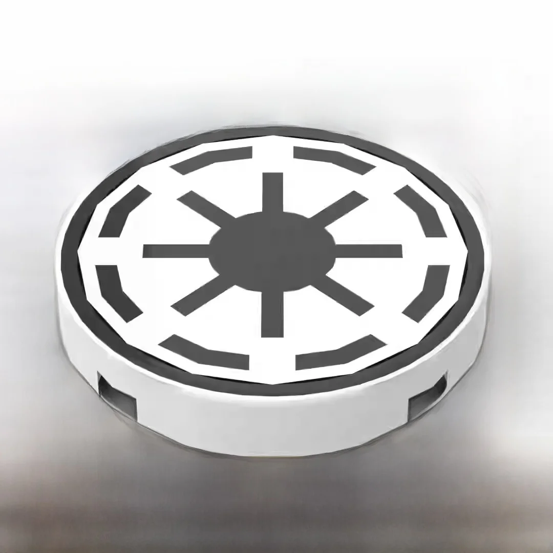 

Маленькие строительные блоки с принтованным восьмиугольным звездным узором, аксессуары 450pr0005 Ps6 4232 MOC 4769, игрушечные блоки