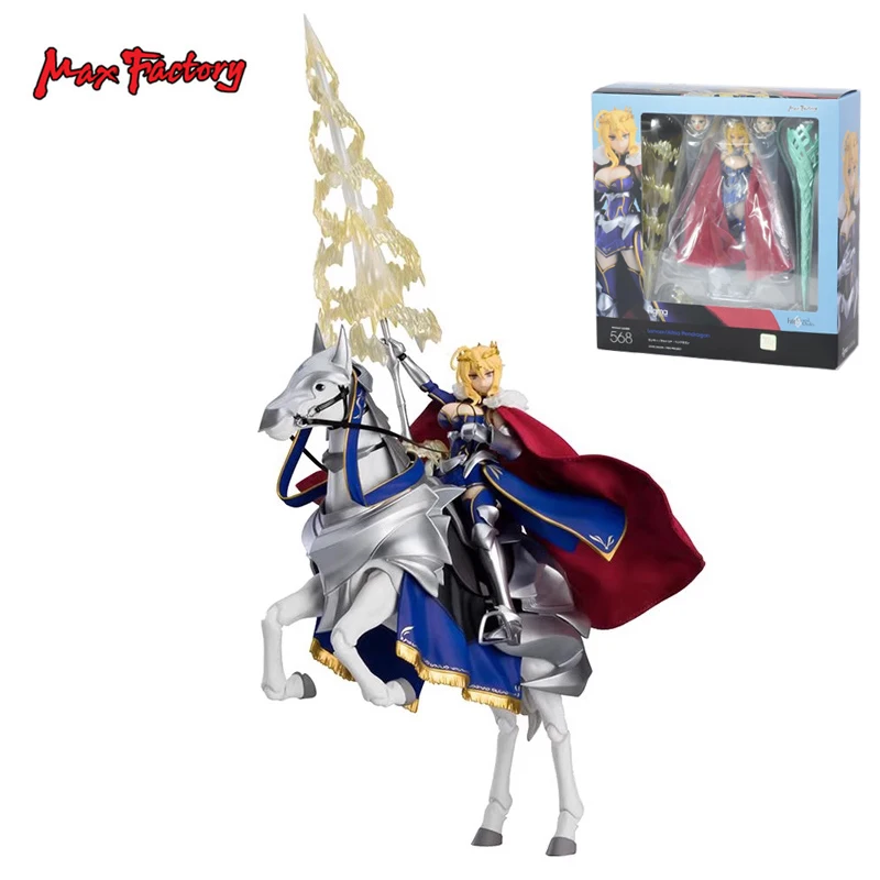 In Stock Original Max Factory Figma Lancer Fate Altria Pendragon Dx 15Cm Anime Action Figurine Model Toys for Boys Gift