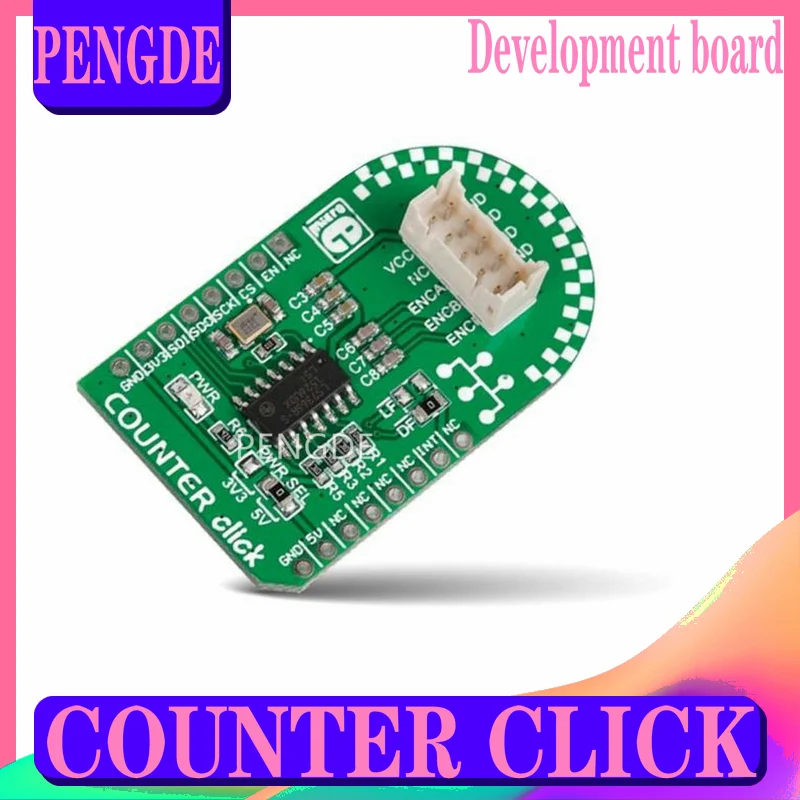 

LS7366R module MIKROE-1917 COUNTER CLICK development board interface calculator counter