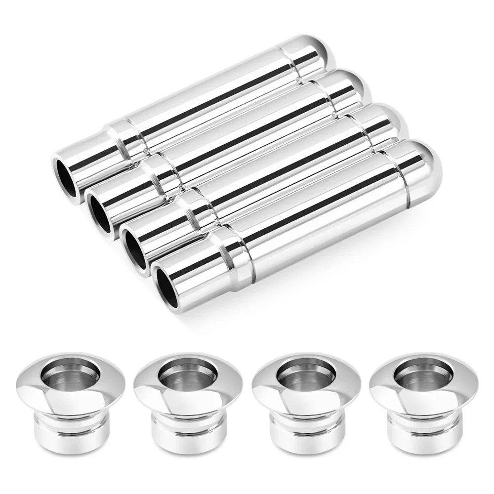 Stainless Steel Car Bolt Door Lock Stick Pin Cap Decoration for Chevrolet Cruze Trax 2009 - 2016 Sliver Accessories 8pcs/set