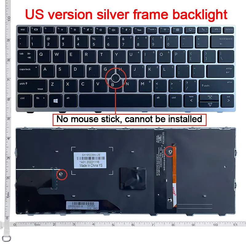 US Backlit New Keyboard FOR HP Elitebook 730 g5 735 G5 830 G5 836 G5 English laptop keyboard