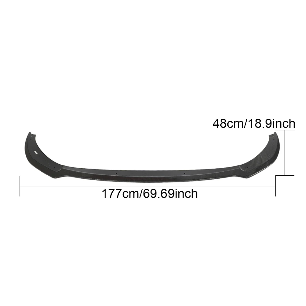 Carbon Fiber Front Bumper Lip Splitter for KIA Stinger 2018-2022 view 4