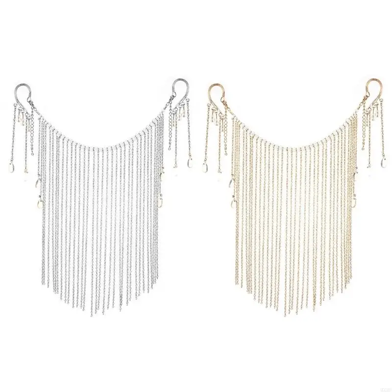 

MXMF Chinese Vintage Veil Half Face Tassel Face Curtain Wedding Cosplay Dress Up Prop