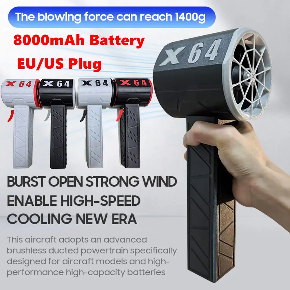 

650W Turbo Jet Fan Thrust Electric Powerful Blower USB Charging Strong Dust Blower Wind Speed 240km/h for Home Outdoor Car Turbo