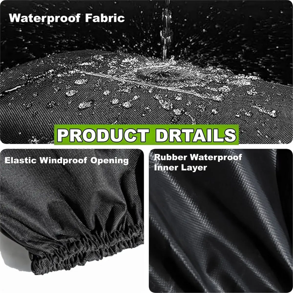 (AD12) Waterproof Touchscreen Cover with Elastic Opening for Evolution & Denago Golf Cart, Golf Cart Accessories