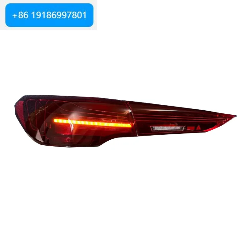 New 4 Series G22 Tail Light Assembly for 20-23  M4 Restoration CSL Driving Brake LED Lamps Red Lens 12V Rear Position