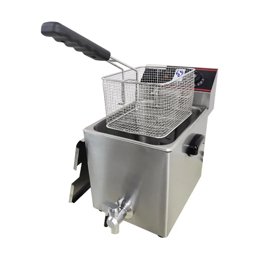 1 pc 대용량 스테인레스 스틸 EF-8LF 전기 튀김 치킨 튀김 기계