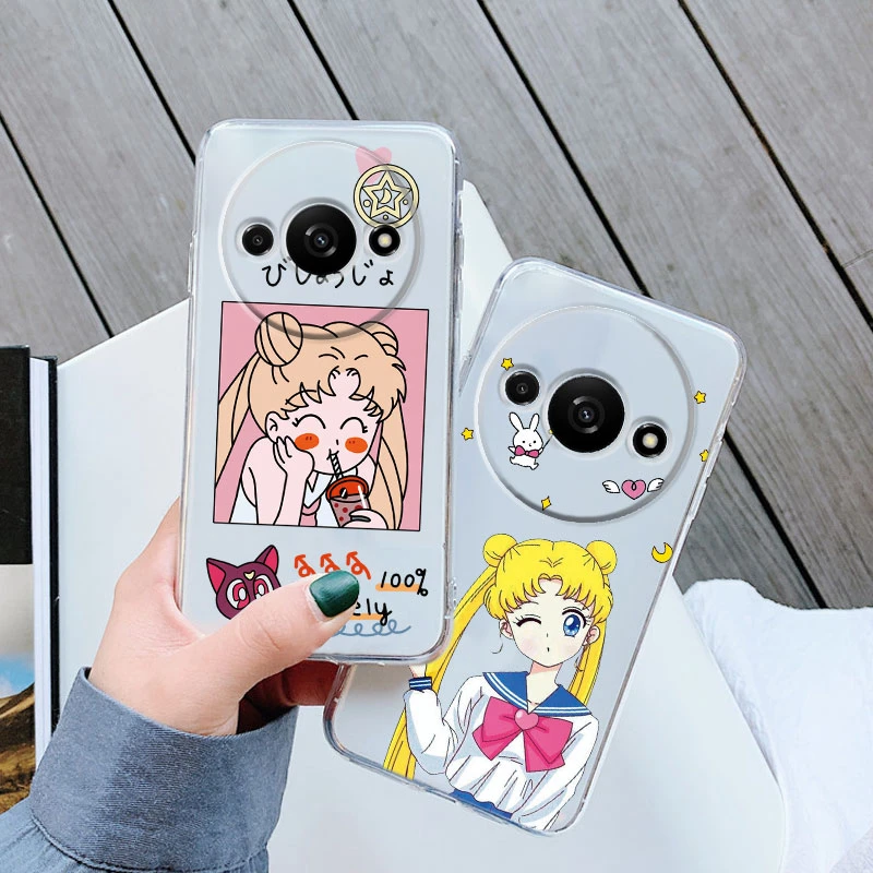 جراب هاتف كرتوني لـ Xiaomi Redmi ، سيليكون شفاف ، TPU ، غطاء ناعم ، البحارة والأرانب ، البحارة والأرانب ، الفتيات والفتيات ، A3 و A3X ، POCO C61